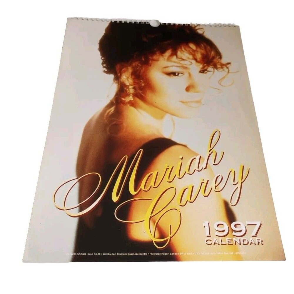 Mariah Carey 1997 Calendar Used Vintage Oliver Books